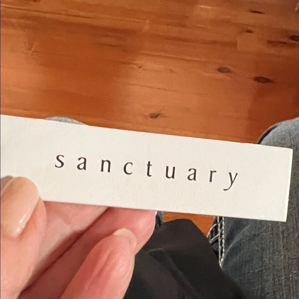 Sanctuary Black Long Sheer Sleeve Top - Picture 5 of 7